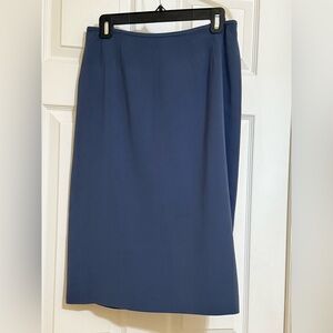 Kasper Classic Deep Blue Pencil Skirt (blazer available)